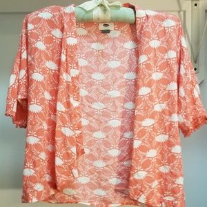Old navy coral and white camisole